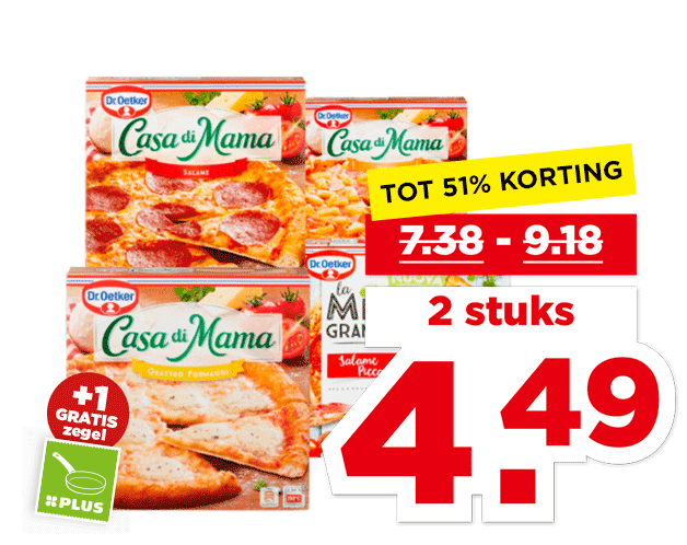 Alle Dr. Oetker Casa di Mama of La Mia Grande Pizza’s | Bekijk aanbieding