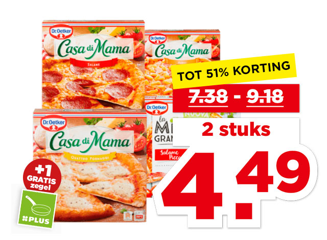 Alle Dr. Oetker Casa di Mama of La Mia Grande Pizza’s | Bekijk aanbieding