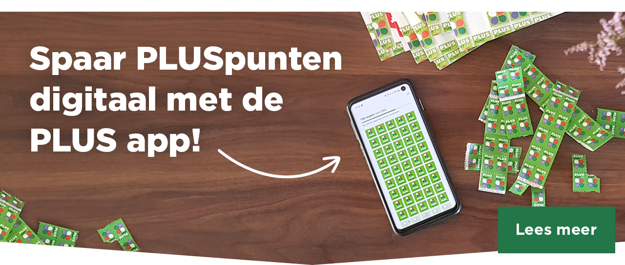 Spaar PLUSpunten digitaal met de PLUS app! | Lees meer