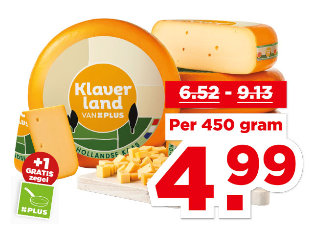 PLUS Klaverland Kaas 48+ stukken | Bekijk aanbieding