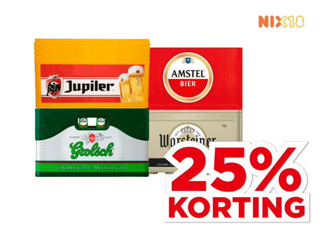 Grolsch Pils, Warsteiner, Amstel Pils of Jupiler Pils | Bekijk aanbieding