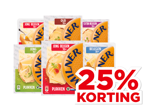 Milner Kaas 30+ plakken of stukken | Bekijk aanbieding