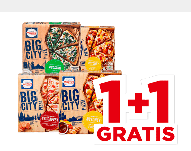 Alle Wagner Big city pizza’s | Bekijk aanbieding