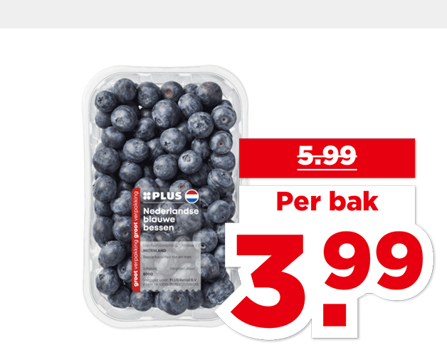 PLUS Nederlandse Blauwe bessen | Bekijk aanbieding