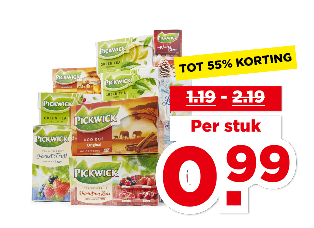 Pickwick Lekker fris | Bekijk aanbieding