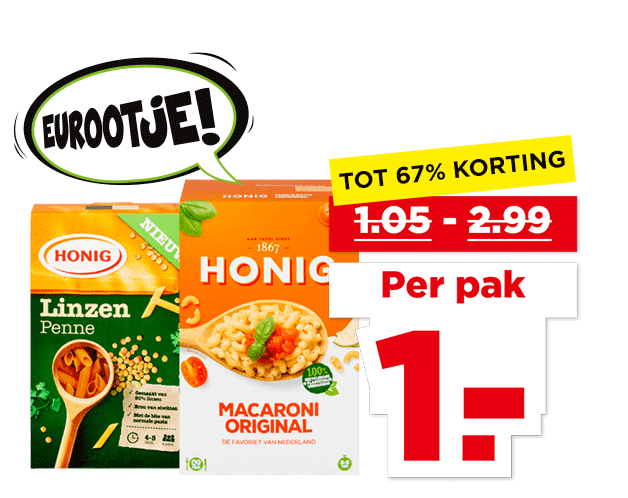 Honig Pasta | Bekijk aanbieding