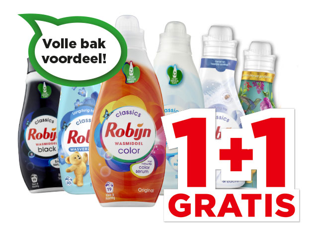Alle Robijn Wasmiddel, wasverzachter of dry wash | Bekijk aanbieding