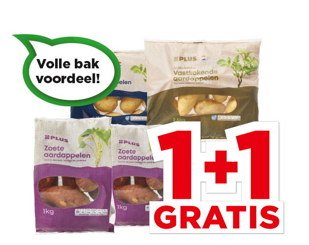 PLUS Aardappelen of zoete aardappelen | Bekijk aanbieding