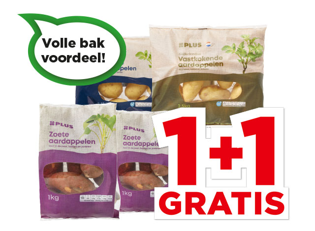 PLUS Aardappelen of zoete aardappelen | Bekijk aanbieding