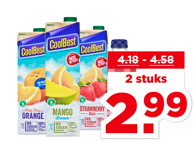 Coolbest Sap of fruitontbijt | Bekijk aanbieding