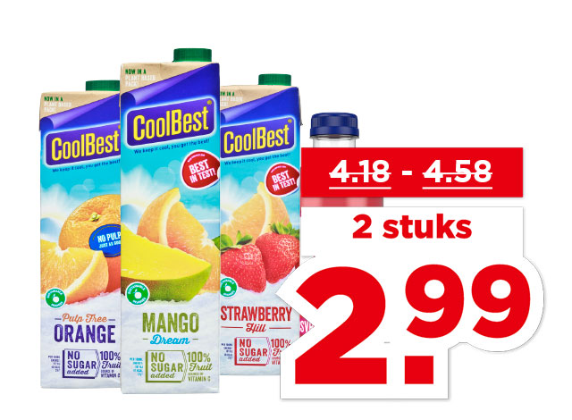 Coolbest Sap of fruitontbijt | Bekijk aanbieding
