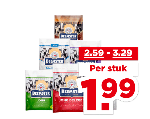 Beemster Kaas plakken | Bekijk aanbieding