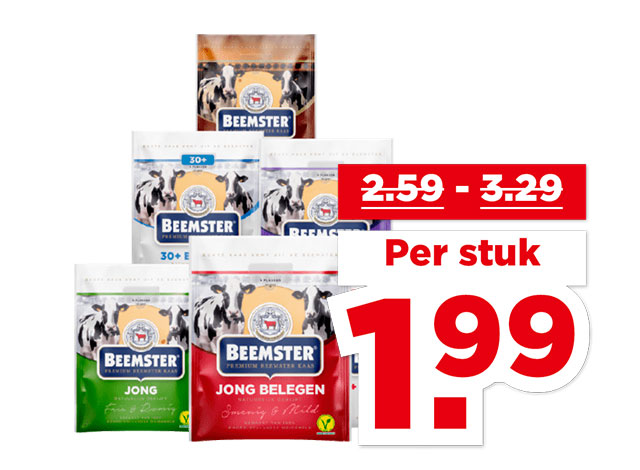 Beemster Kaas plakken | Bekijk aanbieding