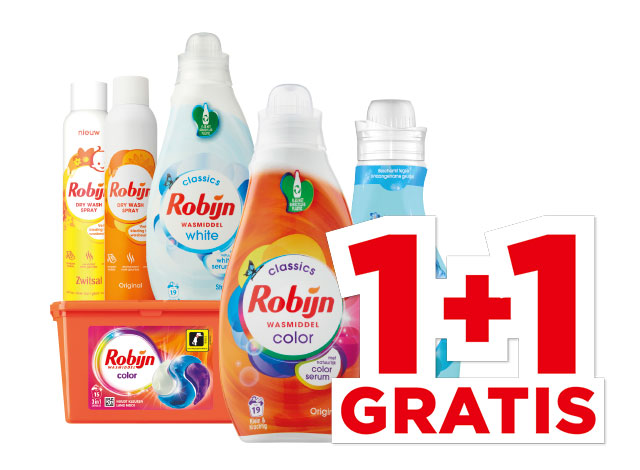 Robijn Wasmiddel dry wash of wasverzachter | Bekijk aanbieding