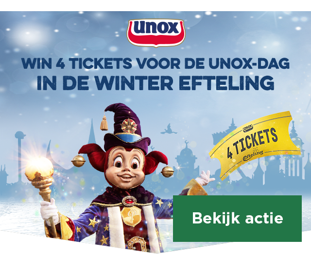 WIN 4 TICKETS VOOR DE UNOX-DAG IN DE WINTER EFTELING | Bekijk actie