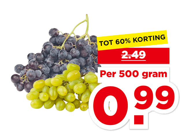 PLUS Rode of witte druiven | Bekijk aanbieding