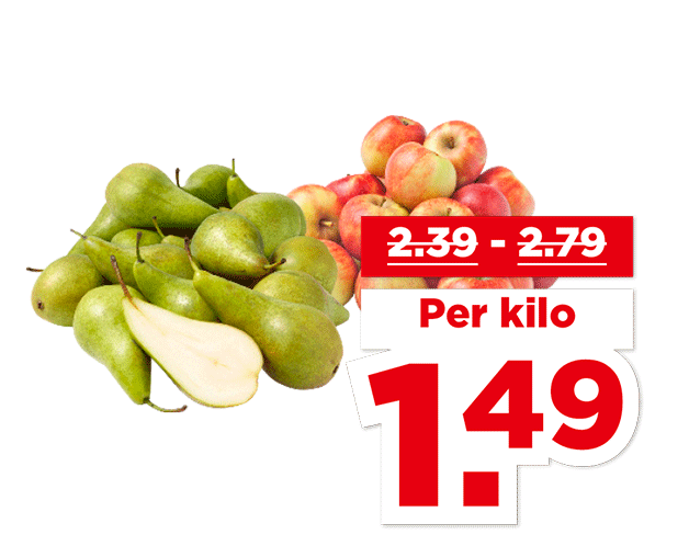 PLUS Nederlandse appels Elstar of peren Conference | Bekijk aanbieding