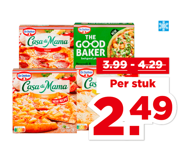 Alle Dr. Oetker Casa di Mama of the good baker pizza’s | Bekijk aanbieding