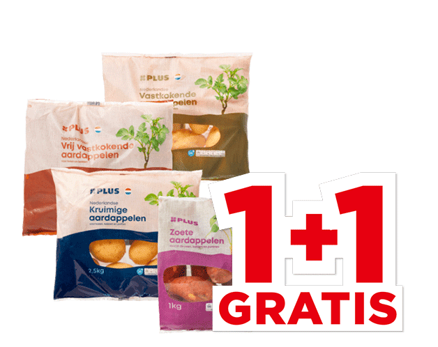 PLUS Nederlandse Aardappelen of zoete aardappelen | Bekijk aanbieding