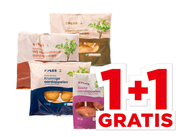 PLUS Nederlandse Aardappelen of zoete aardappelen | Bekijk aanbieding