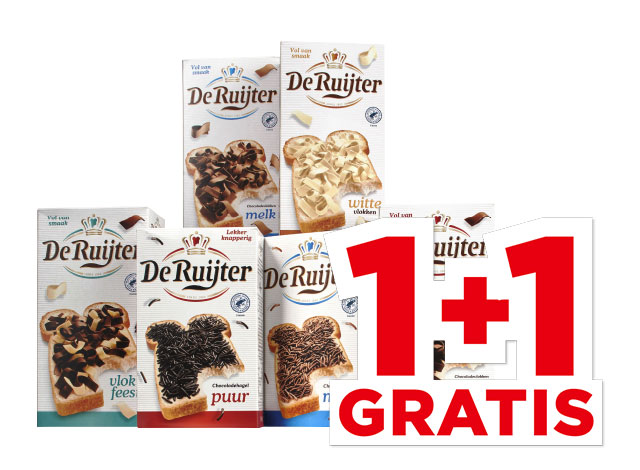 De Ruijter Chocoladehagel of -vlokken | Bekijk aanbieding