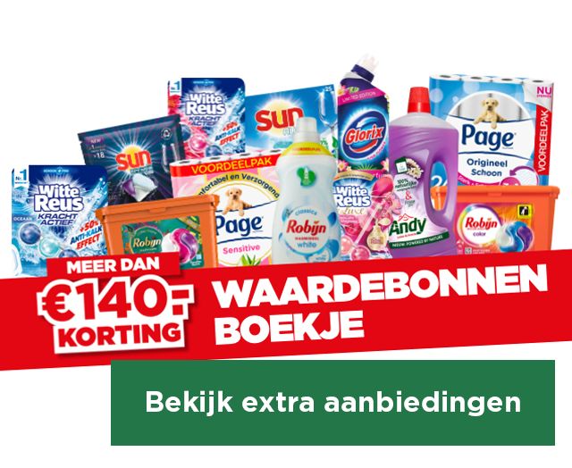 MEER DAN € 140,- KORTING | WAARDENBONNENBOEKJE | Bekijk extra aanbiedingen