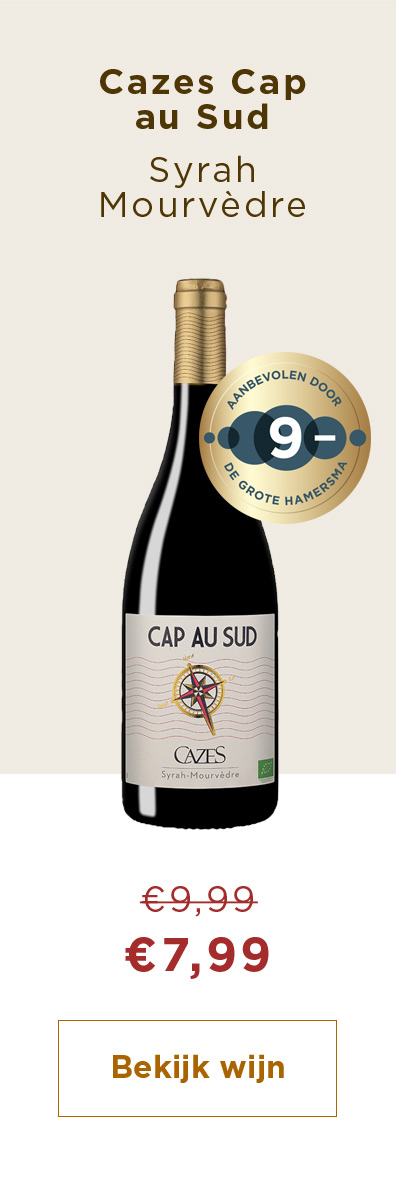 Cazes Cap au Sud Syrah Mourvèdre van €9,99 voor €7,99 | Bekijk wijn