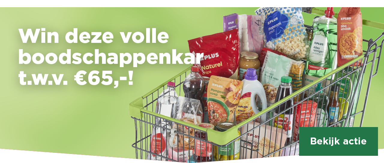 Win deze volle boodschappenkar t.w.v. €65,-! | Bekijk actie