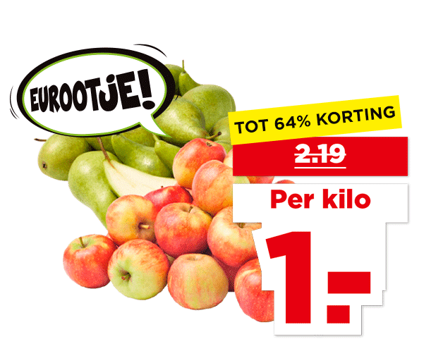 PLUS Nederlandse Handappels Elstar of handperen Conference | Bekijk aanbieding