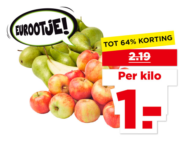 PLUS Nederlandse Handappels Elstar of handperen Conference | Bekijk aanbieding