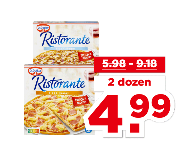 Alle Dr. Oetker Ristorante pizza’s | Bekijk aanbieding