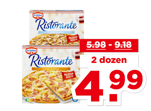 Alle Dr. Oetker Ristorante pizza’s | Bekijk aanbieding