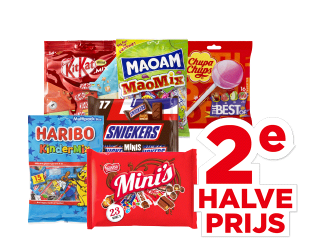 Candybars uitdeelzakken, Haribo, Maoam of Chupa Chups | Bekijk aanbieding