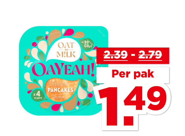 Oayeah! Pannenkoeken of pancakes | Bekijk aanbieding