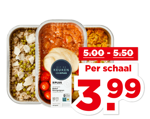 Alle Uit de keuken van PLUS Verse maaltijden | Bekijk aanbieding