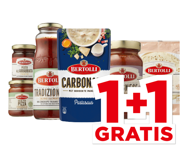 Bertolli Pasta- of pizzasaus, pesto of pizzabodem | Bekijk aanbieding