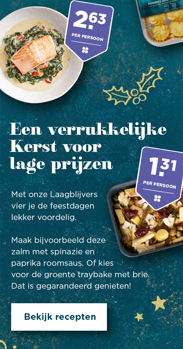 Een verrukkelijke Kerst voor lage prijzen | Bekijk recepten