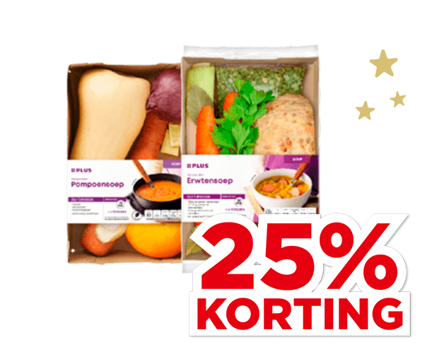 Alle PLUS Soep verspakketten | Bekijk aanbieding