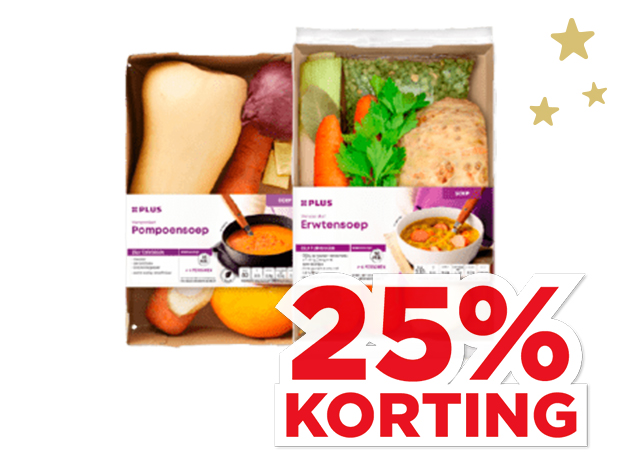 Alle PLUS Soep verspakketten | Bekijk aanbieding