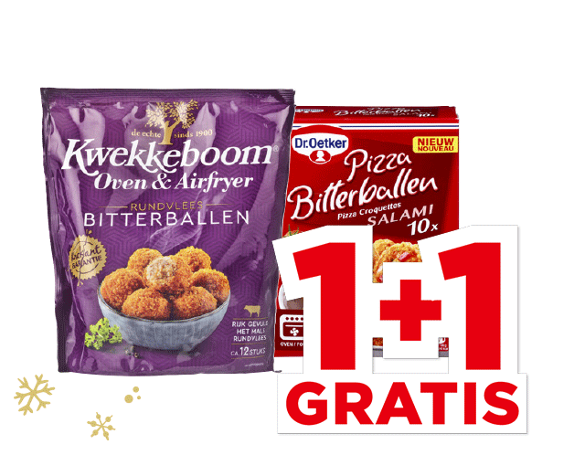 Alle PLUS of Kwekkeboom Bitterballen of Dr. Oetker Pizzabitterballen | Bekijk aanbieding