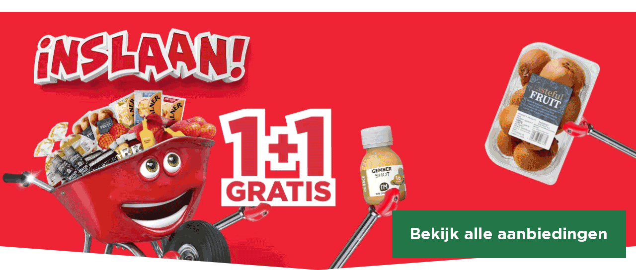 INSLAAN! 1+1 GRATIS | Bekijk alle aanbiedingen