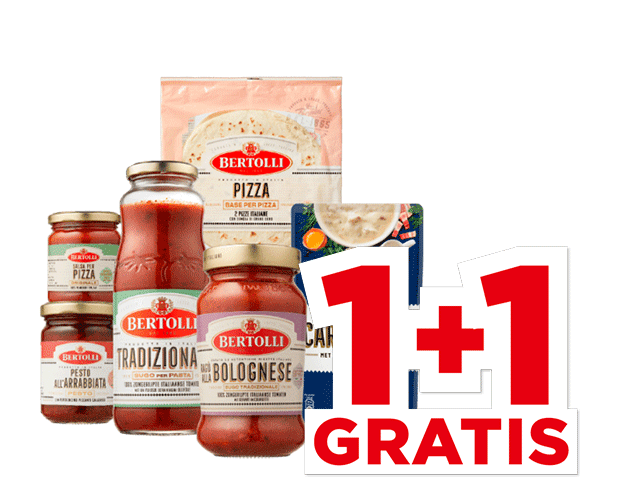 Bertolli Pizza- of pastasaus, pizzabodems of pesto | Bekijk aanbieding