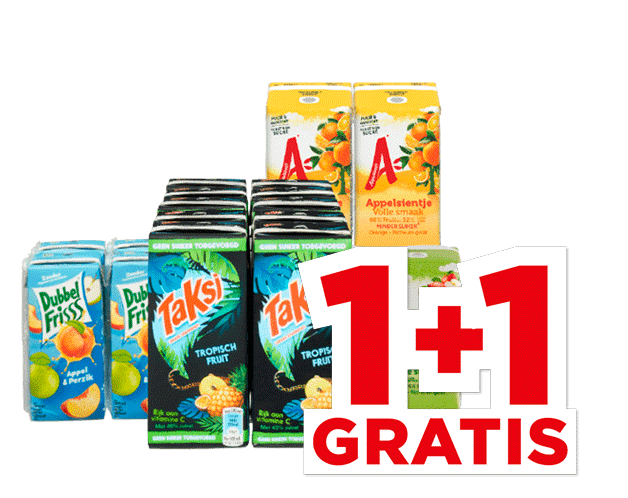 Alle Dubbelfrisss, Taksi of Appelsientje Minipakjes | Bekijk aanbieding