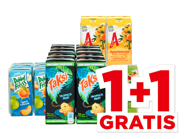 Alle Dubbelfrisss, Taksi of Appelsientje Minipakjes | Bekijk aanbieding