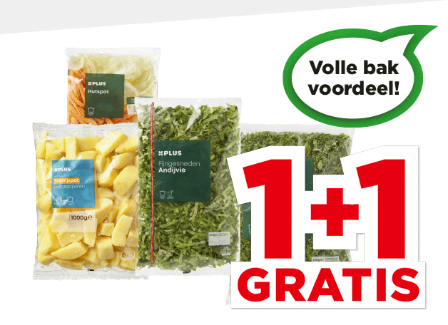 PLUS stamppotgroente of aardappelen | Bekijk aanbieding