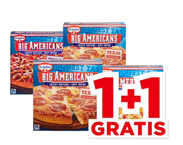 Alle Dr. Oetker Big Americans pizza’s | Bekijk aanbieding