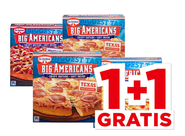Alle Dr. Oetker Big Americans pizza’s | Bekijk aanbieding