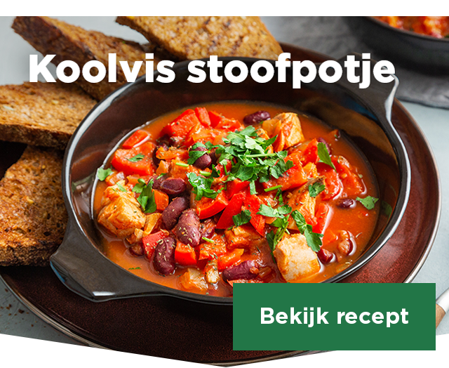 Koolvis stoofpotje met geroosterd brood | Bekijk recept