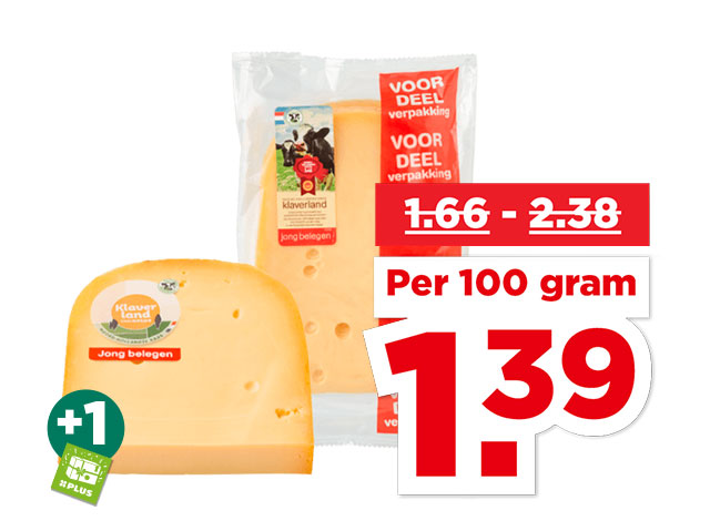 Alle PLUS Klaverland Kaas stukken of plakken | Bekijk aanbieding