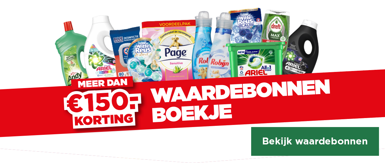 MEER DAN € 150,- KORTING | WAARDEBONNENBOEKJE | Bekijk waardebonnen